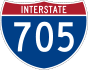 Interstate 705 marker