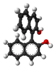 Ball-and-stick model of S-BINOL
