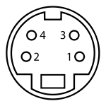 MiniDIN-4 Connector Pinout.svg