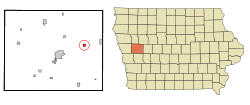 Location of Vail, Iowa