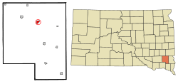 Location in Turner County and the state of South Dakota