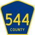 County Route 544 marker