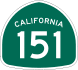 State Route 151 marker