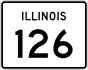 Illinois Route 126 marker