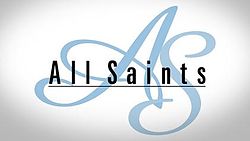 The title logo of All Saints