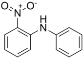 Skeletal formula of 2-nitrodiphenylamine