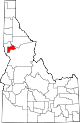 State map highlighting Lewis County
