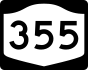 New York State Route 355 marker