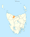 Central Coast LGA Tasmania locator map.svg