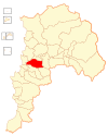 Location of the Quillota commune in the Valparaíso Region