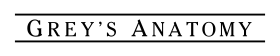 The title card of Grey's Anatomy