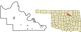 Location of Westport, Oklahoma