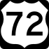 U.S. Route 72 marker