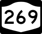 New York State Route 269 marker