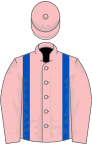 Pink, royal blue braces