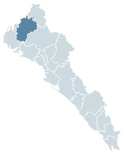 Location in Sinaloa