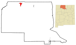Location of Dulce, New Mexico.