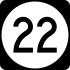 Mississippi Highway 22 marker