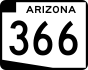 State Route 366 marker