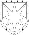 Arms of William Hawkeslowe.svg