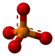 Aromatic ball and stick model of phosphate