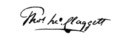 Thomas John Claggett's signature