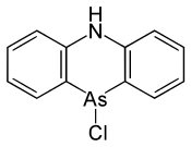 Structural formula of adamsite