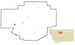 Location of Carter, Montana