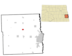 Location of Amenia, North Dakota