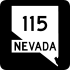 State Route 115 marker