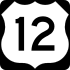 U.S. Route 12 marker