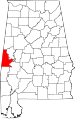 State map highlighting Sumter County
