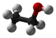 Ball-and-stick model of ethanol