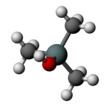 Ball and stick model of trimethylsilanol