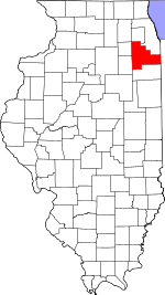 Will County's location in Illinois