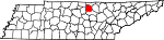 State map highlighting Jackson County