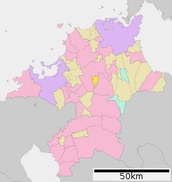 Location of Keisen in Fukuoka Prefecture