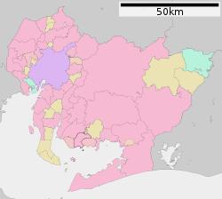 Location of Kira in Aichi Prefecture