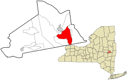Location in Schenectady County and the state of New York.