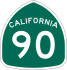 State Route 90 marker