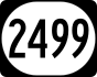 Kentucky Route 2499 marker