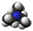 Spacefill model of triethylamine