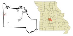Location of Climax Springs, Missouri
