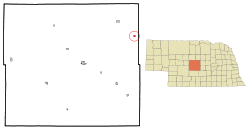 Location of Comstock, Nebraska