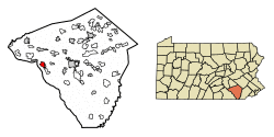 Location in Lancaster County, Pennsylvania