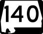 State Route 140 marker