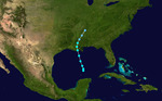 1949 Atlantic tropical storm 5 track.png