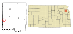 Location within Jefferson County and Kansas