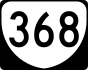 State Route 368 marker