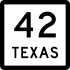 State Highway 42 marker